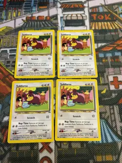 TEDDIURSA 65/75 C NEO DISCOVERY POKEMON UNLIMITED (x4) - Vintage - Set Of 4 💎🔥 - Image 2
