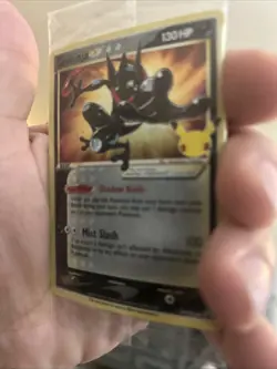 Pokemon Greninja Gold Star SWSH144 Promo Sealed Celebrations Pack NM With Swirl - Image 2