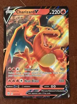 Pokemon Charizard V 017/172 Brilliant Stars Ultra Rare Holo 220 HP - Image 1