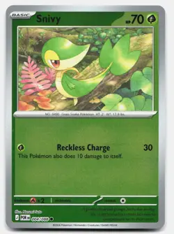 Snivy 004/088 Holo Common Perfect Order Pokemon Near Mint - Image 1