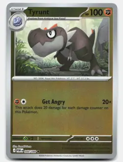 Tyrunt 044/088 Holo Common Perfect Order Pokemon Near Mint - Image 1