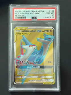 Pokemon Latias & Latios GX #169/181 Sm-Team Up PSA 10 GEM MINT - Image 1