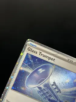 League Stamped Holo Glass Trumpet 135/142 (swirl) Pokemon Stellar Crown Card NM - Image 2