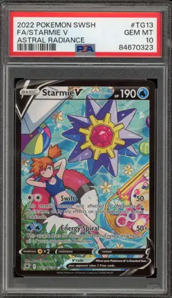 Pokemon Starmie V Astral Radiance Trainer Gallery Full Art #TG13 PSA 10 Gem Mint - Image 1