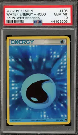 Pokemon Water Energy EX Power Keepers Holo Rare #105 PSA 10 Gem Mint - Image 1