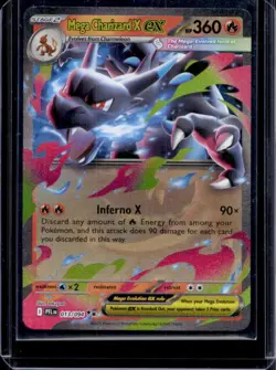 2025 Pokemon Phantasmal Flames Mega Charizard X ex Double Rare #013/094 - Image 1