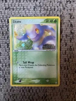 2004 Pokemon EX Team Rocket Returns 55/109 Ekans Reverse Holo LP Rare vintage - Image 1