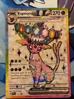 Espeon EX 175 Black Star Promo Prismatic Evolutions Pokemon 2025 - Image 1
