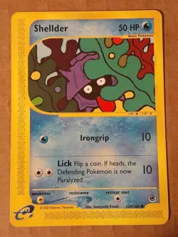 Pokemon Shellder 129/165 Expedition LP See Pictures - Image 1
