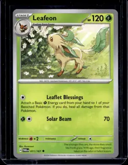 2024 Pokemon Twilight Masquerade Leafeon #011/167 - Image 1