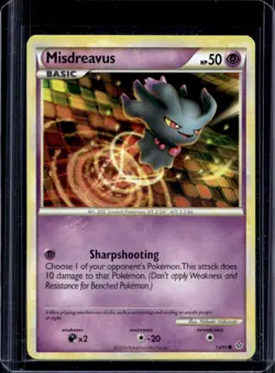 2010 Pokemon HeartGold & SoulSilver Unleashed Misdreavus #54/95 - Image 1