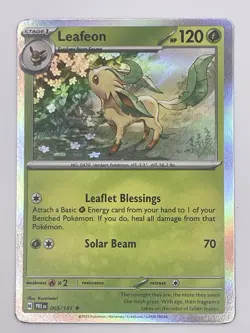 Leafeon 005/131 Rare Holo SV: Prismatic Evolutions Pokemon NM - Image 1