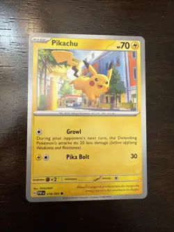 Pokemon Pikachu TCG SV-Paldean Fates #18/91 Common - NM - Image 1
