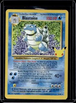 2021 Pokemon SWSH Celebrations Blastoise Classic #2/102 - Image 1