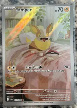 YAMPER ILLUSTRATION RARE 2025 POKEMON PHANTASMAL FLAMES 099 MEGA EVOLUTION - Image 1