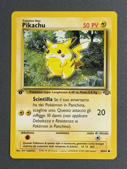 Pikachu 60/64 1st Edition Jungle LP (*Italian*) WOTC 1999 Pokemon - Image 1