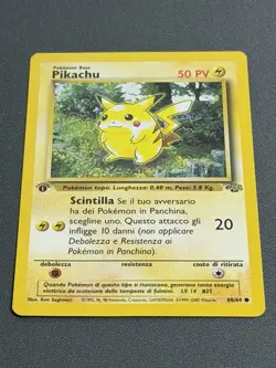 Pikachu 60/64 1st Edition Jungle LP (*Italian*) WOTC 1999 Pokemon - Image 2