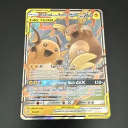Pokemon TCG Raichu & Alolan Raichu GX TAG TEAM Brilliant Stars Holo 54/236 - Image 1