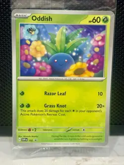 Pokemon TCG Oddish #102 Promo Card with Print Error - Image 1
