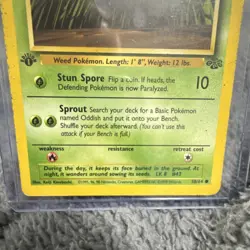 Pokemon Oddish 58/64 Base Set 1st Edition Common 50 HP Stun Spore 1999 English - Image 5