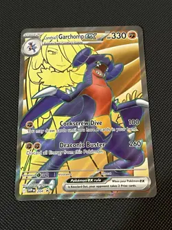 Pokemon TCG Cynthia’s Garchomp Ex SVP 204 Black Star Promo - NM - Image 1