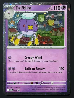 Drifblim - 006 Cosmos Holo Promo ME: Mega Evolution Promo NM SWIRL 🌀 - Image 2