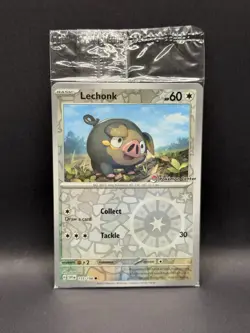 Lechonk 155/198 POKEMON CENTER STAMP PROMO SEALED REVERSE HOLO Scarlet & Violet - Image 3