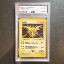 Pokemon Wizards Zapdos Base Set 16/102 Holo Rare English 1999 PSA 6 - Image 1