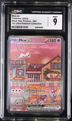 CGC 9 MEW EX 053 151 ULTRA-PREMIUM COLLECTION BLACK STAR PROMOS POKEMON MINT - Image 1