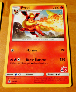 POKEMON CARD RARE CARTE Flareon SM 186 PROMO FR ** 2018 - Image 1