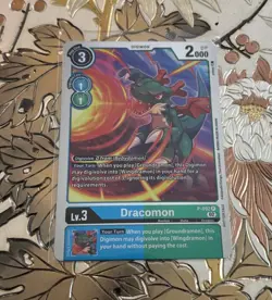 Digimon Card Game Dracomon Foil P-092 Promo - Image 1