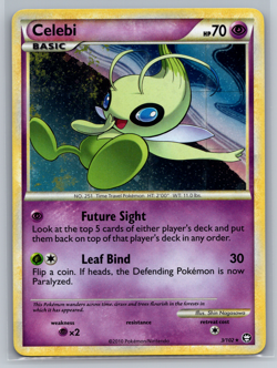 Celebi 3/102 Holo Rare HS Triumphant Pokemon Card - Image 1