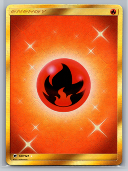 Fire Energy 167/147 Secret Rare Burning Shadows Pokemon Card - Image 1