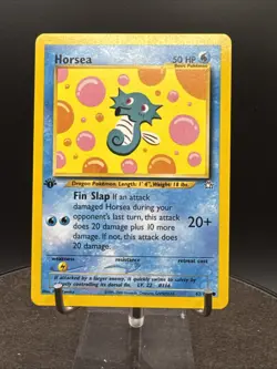 1st Edition Neo Genesis Horsea 62/111 Pokemon Card WOTC Vintage 2000 - Image 4