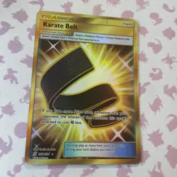 Karate Belt (Secret) 252/236 Sm-Unified Minds Holo Pokemon Card - Image 1