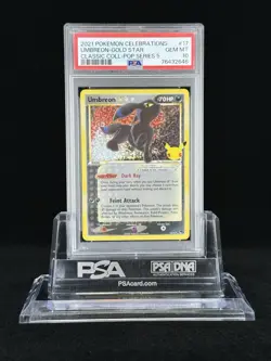 PSA 10 Umbreon Gold Star Holo 17/17 Celebrations Pokemon Card 25th anniversary - Image 2