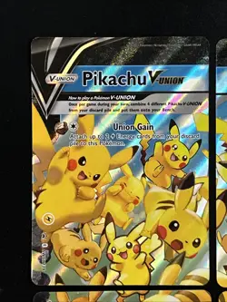 Pokemon TCG Pikachu V-UNION 4 Card Set SWSH Black Star Promo Complete NM - Image 2