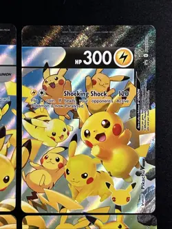 Pokemon TCG Pikachu V-UNION 4 Card Set SWSH Black Star Promo Complete NM - Image 3