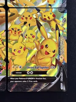 Pokemon TCG Pikachu V-UNION 4 Card Set SWSH Black Star Promo Complete NM - Image 4