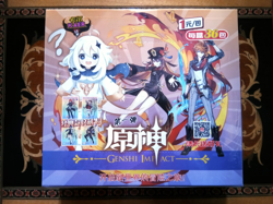 Genshin Impact 180 Trading Card Deluxe Booster Box Holo Anime TCG CCG New Sealed - Image 1