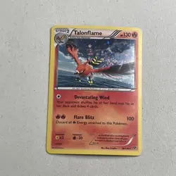Pokemon TCG 2014 XY Base Set Card -- Talonflame 28/146 Cosmos Holo - Image 1