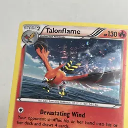 Pokemon TCG 2014 XY Base Set Card -- Talonflame 28/146 Cosmos Holo - Image 2