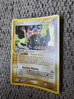 2005 Pokemon EX Deoxys 5/107 Claydol Holo LP Rare Vintage Card Foil Gold TCG - Image 2