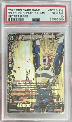 SS Trunks, Complete Elimination (BT23-138) - Dragon Ball Super Card Game- PSA 10 - Image 1