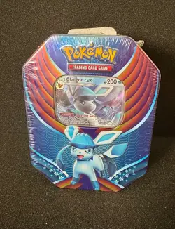 Pokemon Trading Card Game: Glaceon GX Evolution Celebration Tin 2018 NEW/SEALED - Image 1