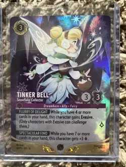 Disney Lorcana Tinker Bell Snowflake Collector Set Championship Promo Foil Card - Image 1