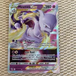 Pokemon Mewtwo VSTAR Holo Ultra Rare TCG Card 031/078 Pokemon Go - Image 1