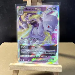 Pokemon Mewtwo VSTAR Holo Ultra Rare TCG Card 031/078 Pokemon Go - Image 1