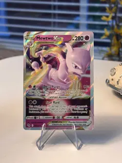 Pokemon TCG: Mewtwo VSTAR Holo Ultra Rare Pokemon GO 2022 031/078 NM - Image 1