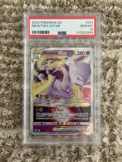 Mewtwo VSTAR 031/078 Pokemon GO Holo - PSA 10 GEM MINT - Image 1
